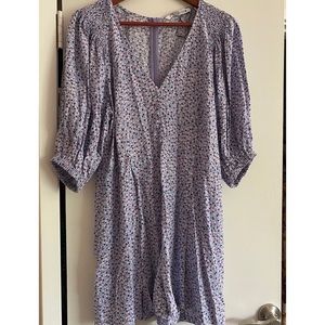 Zara lilac floral print jumpsuit